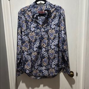 ROBERT GRAHAM button down dress shirt